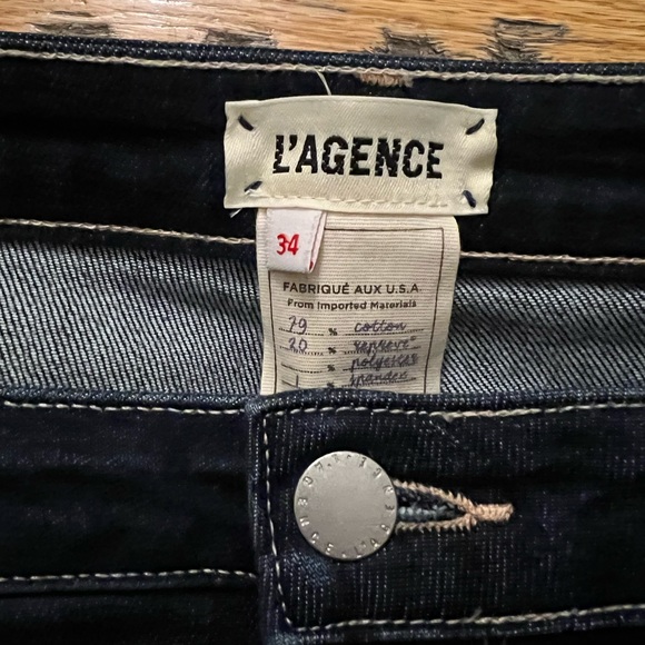 L’Agence Bell Jean in Dark Wash - Picture 3 of 5